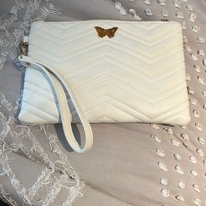 Bam forever white Wristlet